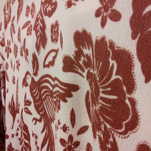 Vince Camuto Lightweight Kimono Wrap Summer Cardigan Beach Coverup Novelty Bird - Picture 10 of 11